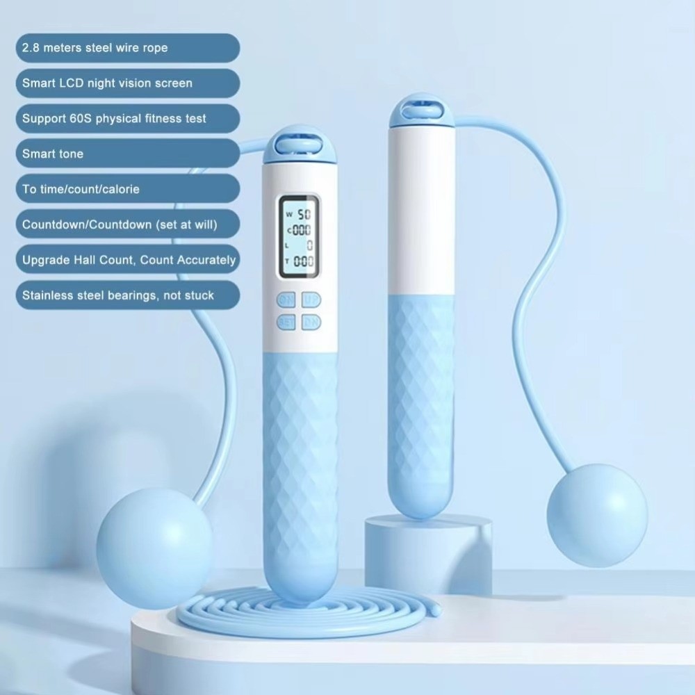 حبل قفز محمول بدون أسلاك مضاد  - مراجعة Smart Jump Rope Digital Counter وسعره
