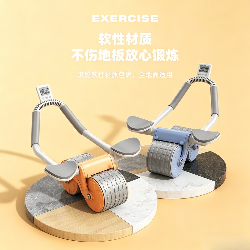 عجلة تمارين البطن ذات العجلتين - مراجعة Ab Roller Wheel With Elbow Support وسعره