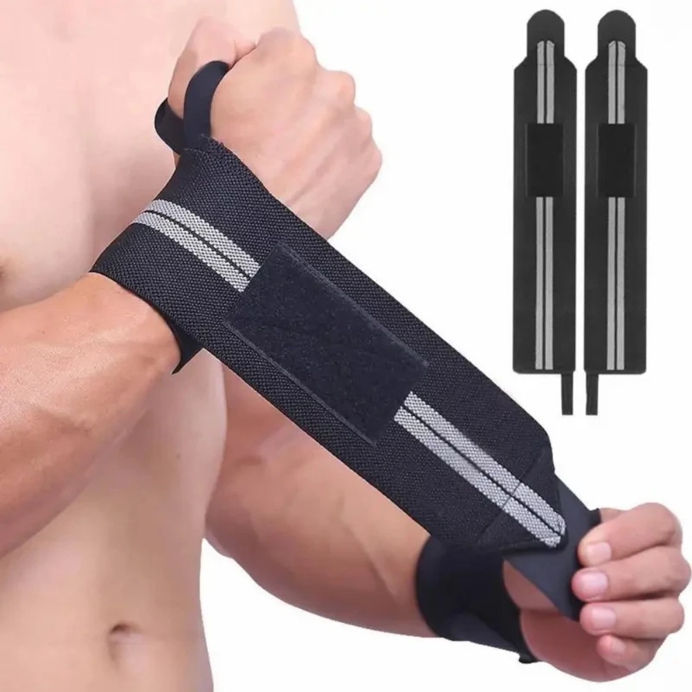 قطعتان من أربطة المعصم المرنة، - مراجعة Wrist Wraps Weightlifting Support وسعره