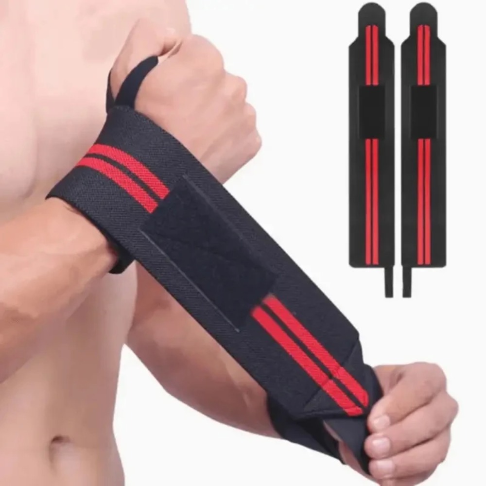 قطعتان من أربطة المعصم المرنة، - مراجعة Wrist Wraps Weightlifting Support وسعره